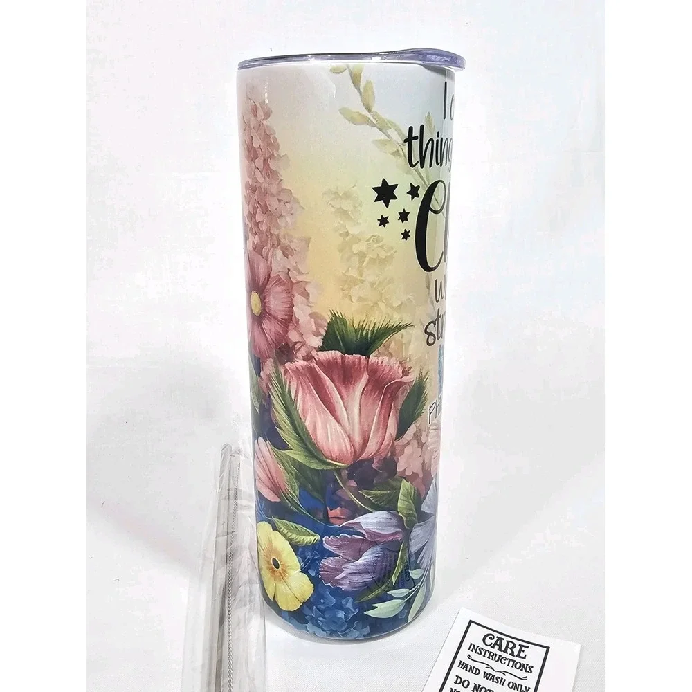 I Can Do All Things Through Christ 4:13 20oz Stainless Steel Skinny Tumbler
